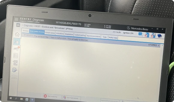 Diagnostic tool for Mercedes-Benz vehicle